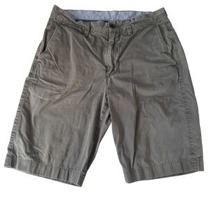 J.Crew Club Short Men's 29W Gray Cotton Chino Shorts Classic‎ Fit Casual Preppy